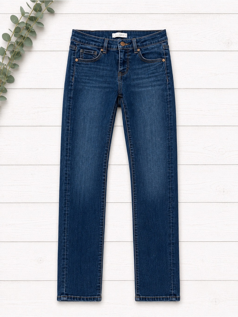 LOFT Modern Skinny Jeans Dark Wash Mid Rise Size 24/00